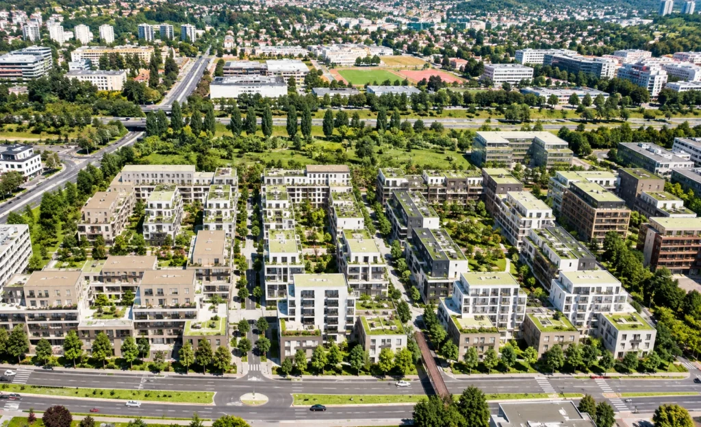 Aménagement paysager du quartier des Marjoberts à Cergy