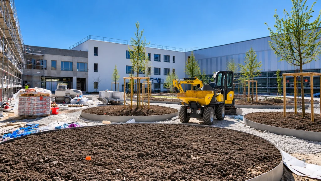 Aménagement paysager du nouveau groupe scolaire de Sartrouville