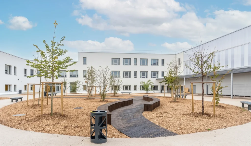 Aménagement paysager du nouveau groupe scolaire de Sartrouville