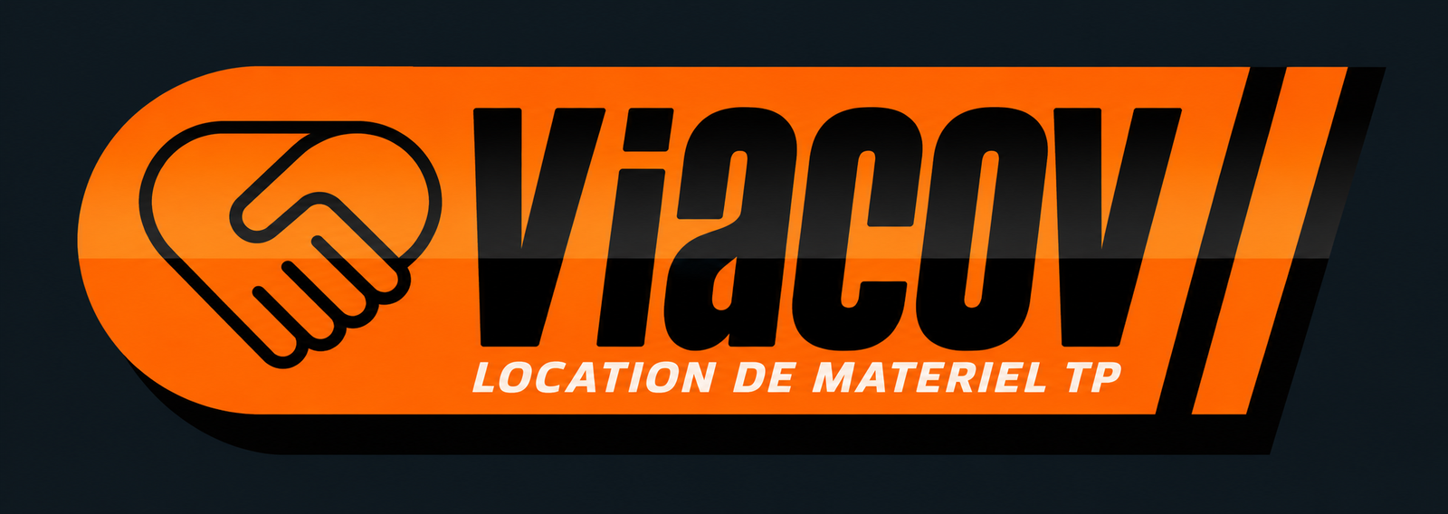 ViaCOV Orange Industrial Badge